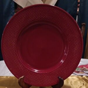 Elegant Red Dinner Plate Jaclyn SMITH Diamond Red 2009-2011 4 Dinner Plates  11.